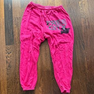 Freecity Hot Pink sweatpants with Logo